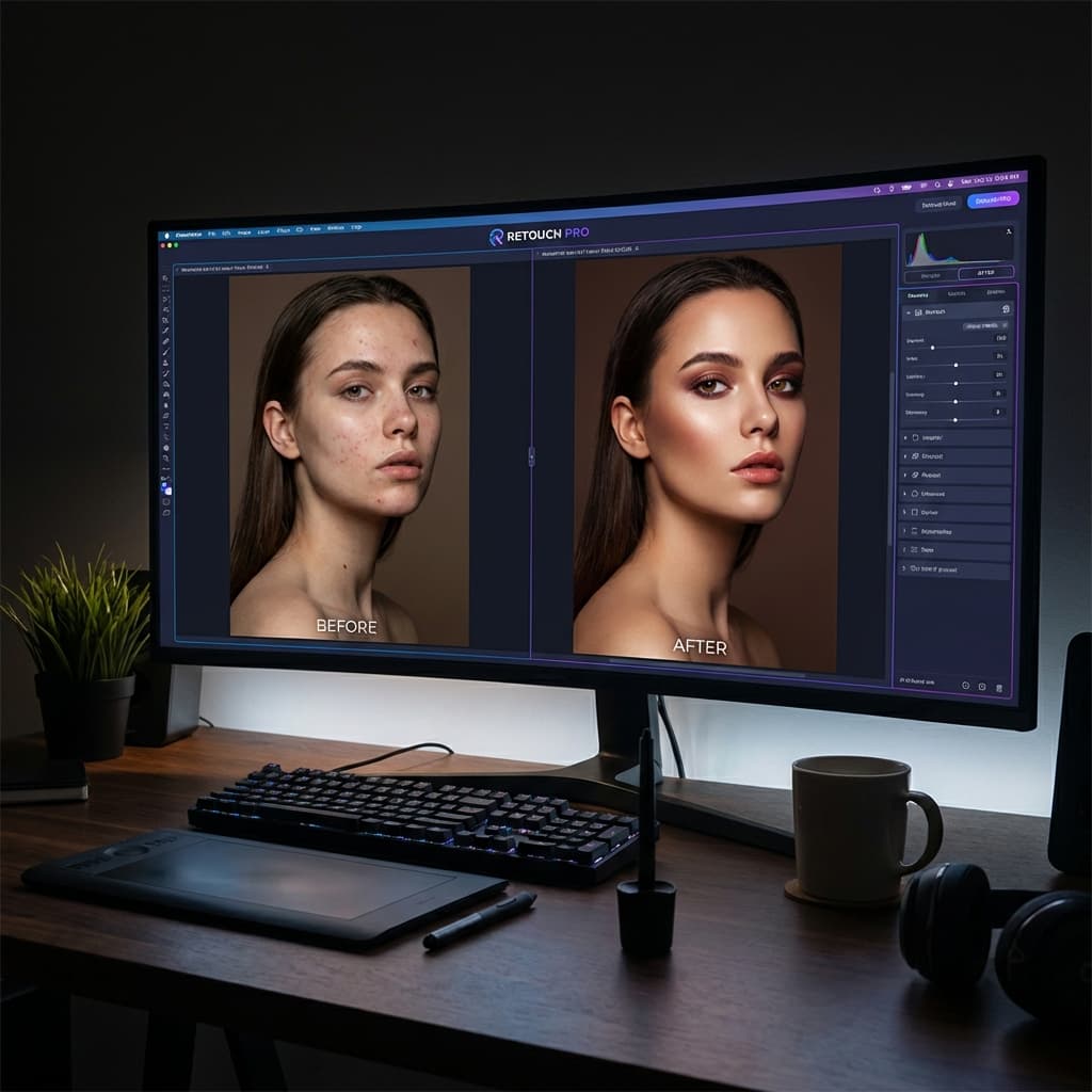 High-end product photo retouching and background removal showcase